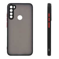 Θήκη Σιλικόνης Color Button Bumper Sonique Xiaomi Redmi Note 8 / Redmi Note 8 2021 Μαύρο