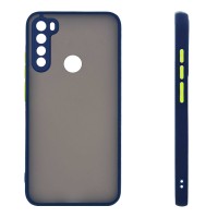 Θήκη Σιλικόνης Color Button Bumper Sonique Xiaomi Redmi Note 8T Μπλέ