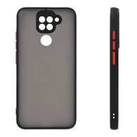 Θήκη Σιλικόνης Color Button Bumper Sonique Xiaomi Redmi Note 9 Μαύρο
