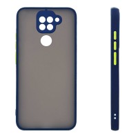 Θήκη Σιλικόνης Color Button Bumper Sonique Xiaomi Redmi Note 9 Μπλέ