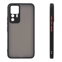 Θήκη Σιλικόνης Color Button Bumper Sonique Xiaomi Xiaomi 12T  / Xiaomi 12T Pro Μαύρο