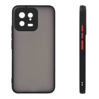 Θήκη Σιλικόνης Color Button Bumper Sonique Xiaomi Xiaomi 13 5G Μαύρο