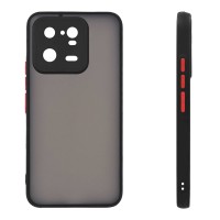 Θήκη Σιλικόνης Color Button Bumper Sonique Xiaomi Xiaomi 13 Pro 5G Μαύρο