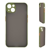 Θήκη Σιλικόνης Color Button Bumper Sonique Apple iPhone 15 Plus Πράσινο Ανοιχτό