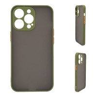 Θήκη Σιλικόνης Color Button Bumper Sonique Apple iPhone 15 Pro Πράσινο Ανοιχτό
