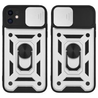 Θήκη Ring Armor CamPro Sonique για Apple iPhone 11 Ασημί