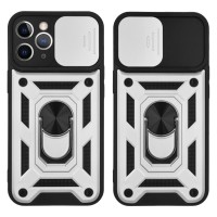 Θήκη Ring Armor CamPro Sonique για Apple iPhone 11 Pro Ασημί