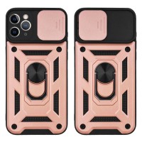 Θήκη Ring Armor CamPro Sonique για Apple iPhone 11 Pro Max Ροζ Χρυσό