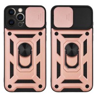 Θήκη Ring Armor CamPro Sonique για Apple iPhone 12 Pro Max Ροζ Χρυσό