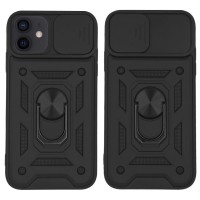 Θήκη Ring Armor CamPro Sonique για Apple iPhone 12 / iPhone 12 Pro Μαύρο