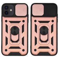 Θήκη Ring Armor CamPro Sonique για Apple iPhone 12 / iPhone 12 Pro Ροζ Χρυσό
