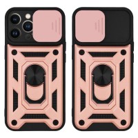Θήκη Ring Armor CamPro Sonique για Apple iPhone 13 Pro Ροζ Χρυσό