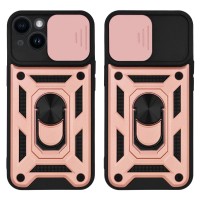 Θήκη Ring Armor CamPro Sonique για Apple iPhone 14 Ροζ Χρυσό