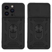 Θήκη Ring Armor CamPro Sonique για Apple iPhone 14 Pro Μαύρο