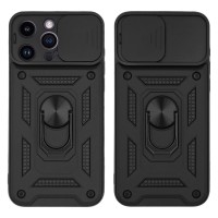 Θήκη Ring Armor CamPro Sonique για Apple iPhone 14 Pro Max Μαύρο