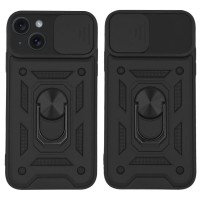 Θήκη Ring Armor CamPro Sonique για Apple iPhone 15 Μαύρο