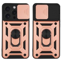 Θήκη Ring Armor CamPro Sonique για Apple iPhone 15 Pro Ροζ Χρυσό