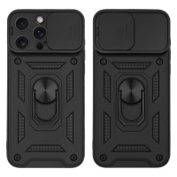 Θήκη Ring Armor CamPro Sonique για Apple iPhone 15 Pro Max Μαύρο