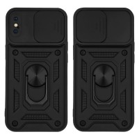 Θήκη Ring Armor CamPro Sonique για Apple iPhone X / iPhone XS Μαύρο