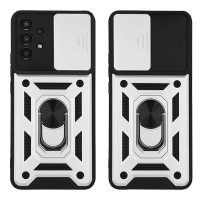 Θήκη Ring Armor CamPro Sonique για Samsung Galaxy A13 4G Ασημί