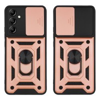 Θήκη Ring Armor CamPro Sonique για Samsung Galaxy A14 4G / Galaxy A14 5G Ροζ Χρυσό