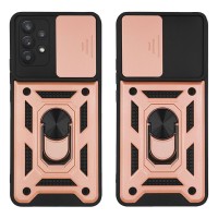 Θήκη Ring Armor CamPro Sonique για Samsung Galaxy A32 5G Ροζ Χρυσό