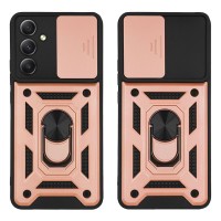 Θήκη Ring Armor CamPro Sonique για Samsung Galaxy A34 5G Ροζ Χρυσό