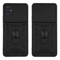 Θήκη Ring Armor CamPro Sonique για Samsung Galaxy A51 Μαύρο