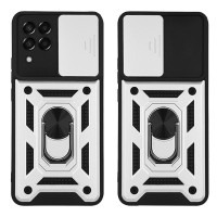 Θήκη Ring Armor CamPro Sonique για Samsung Galaxy M33 5G Ασημί