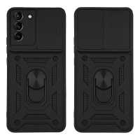 Θήκη Ring Armor CamPro Sonique για Samsung Galaxy S21 Plus Μαύρο