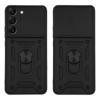 Θήκη Ring Armor CamPro Sonique για Samsung Galaxy S22 Plus Μαύρο