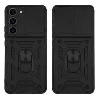 Θήκη Ring Armor CamPro Sonique για Samsung Galaxy S23 Μαύρο