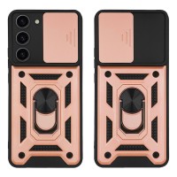 Θήκη Ring Armor CamPro Sonique για Samsung Galaxy S23 Ροζ Χρυσό