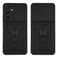 Θήκη Ring Armor CamPro Sonique για Samsung Galaxy S23 FE Μαύρο