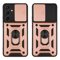 Θήκη Ring Armor CamPro Sonique για Samsung Galaxy S23 FE Ροζ Χρυσό