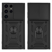 Θήκη Ring Armor CamPro Sonique για Samsung Galaxy S23 Ultra Μαύρο