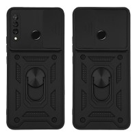 Θήκη Ring Armor CamPro Sonique για Huawei P30 Lite Μαύρο