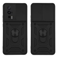 Θήκη Ring Armor CamPro Sonique για Xiaomi Poco F5 Pro 5G Μαύρο