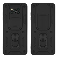 Θήκη Ring Armor CamPro Sonique για Xiaomi Poco X3 NFC / Poco X3 Pro Μαύρο