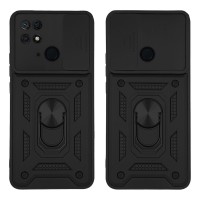 Θήκη Ring Armor CamPro Sonique για Xiaomi Redmi 10C Μαύρο