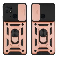 Θήκη Ring Armor CamPro Sonique για Xiaomi Redmi 10C Ροζ Χρυσό