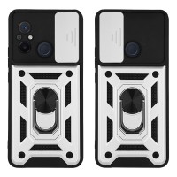 Θήκη Ring Armor CamPro Sonique για Xiaomi Redmi 12C Ασημί