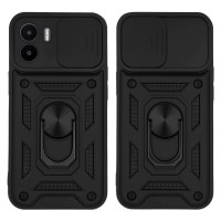 Θήκη Ring Armor CamPro Sonique για Xiaomi Redmi A1 / Redmi A2 Μαύρο