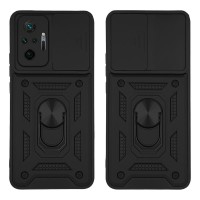 Θήκη Ring Armor CamPro Sonique για Xiaomi Redmi Note 10 Pro Μαύρο
