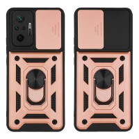 Θήκη Ring Armor CamPro Sonique για Xiaomi Redmi Note 10 Pro Ροζ Χρυσό