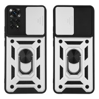 Θήκη Ring Armor CamPro Sonique για Xiaomi Redmi Note 11 4G / Redmi Note 11S Ασημί