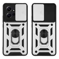 Θήκη Ring Armor CamPro Sonique για Xiaomi Redmi Note 12 4G Ασημί