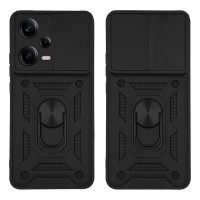 Θήκη Ring Armor CamPro Sonique για Xiaomi Redmi Note 12 Pro 5G / Poco X5 Pro 5G Μαύρο