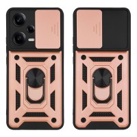 Θήκη Ring Armor CamPro Sonique για Xiaomi Redmi Note 12 Pro 5G / Poco X5 Pro 5G Ροζ Χρυσό