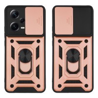 Θήκη Ring Armor CamPro Sonique για Xiaomi Redmi Note 12 Pro Plus Ροζ Χρυσό
